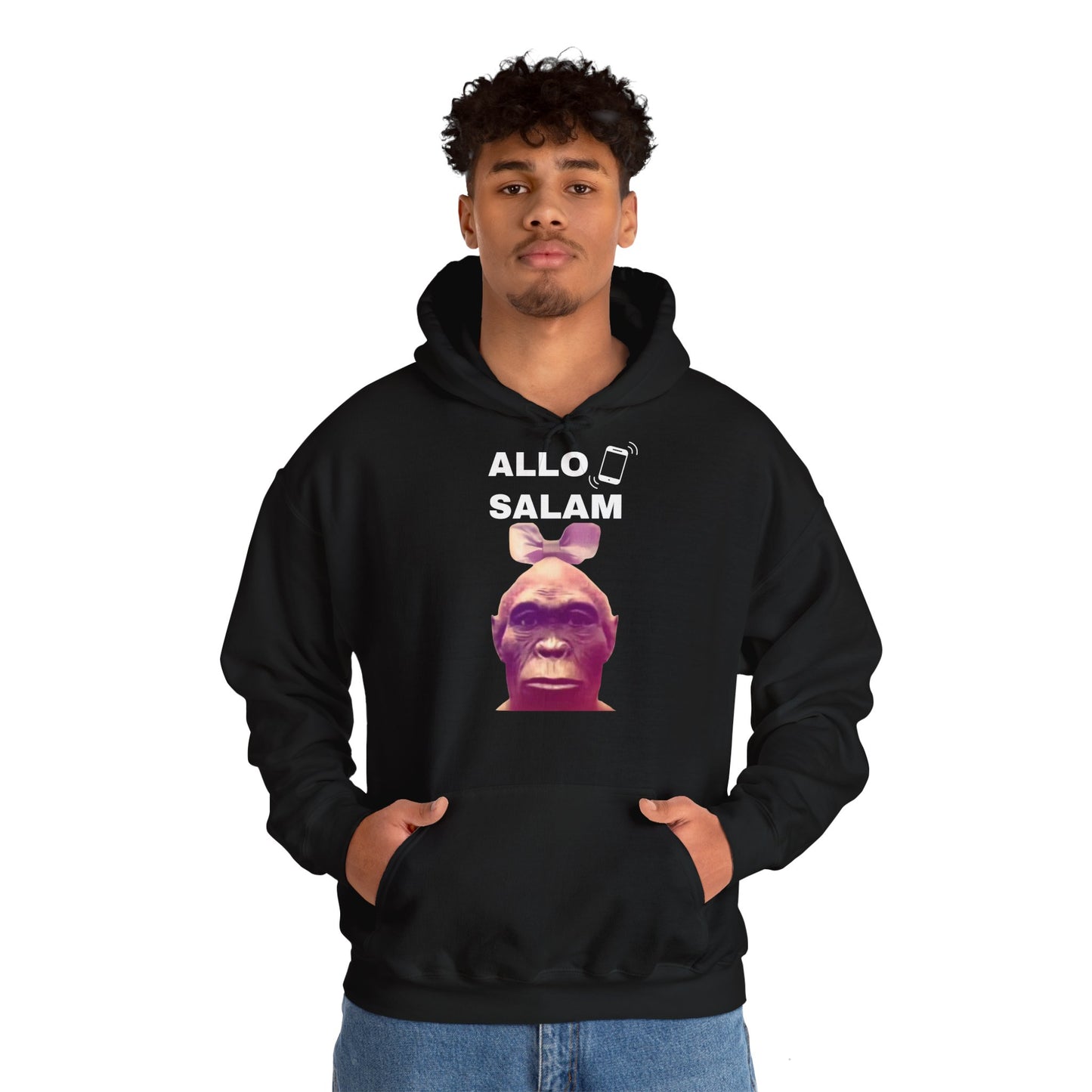 Hoodie unisexe drôle - Sweat-shirt graphique Allo Salam