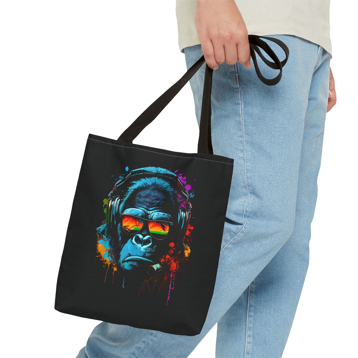 Tote Bag – Singe monkey Dj écouteurs lunettes du soleil Gorilla