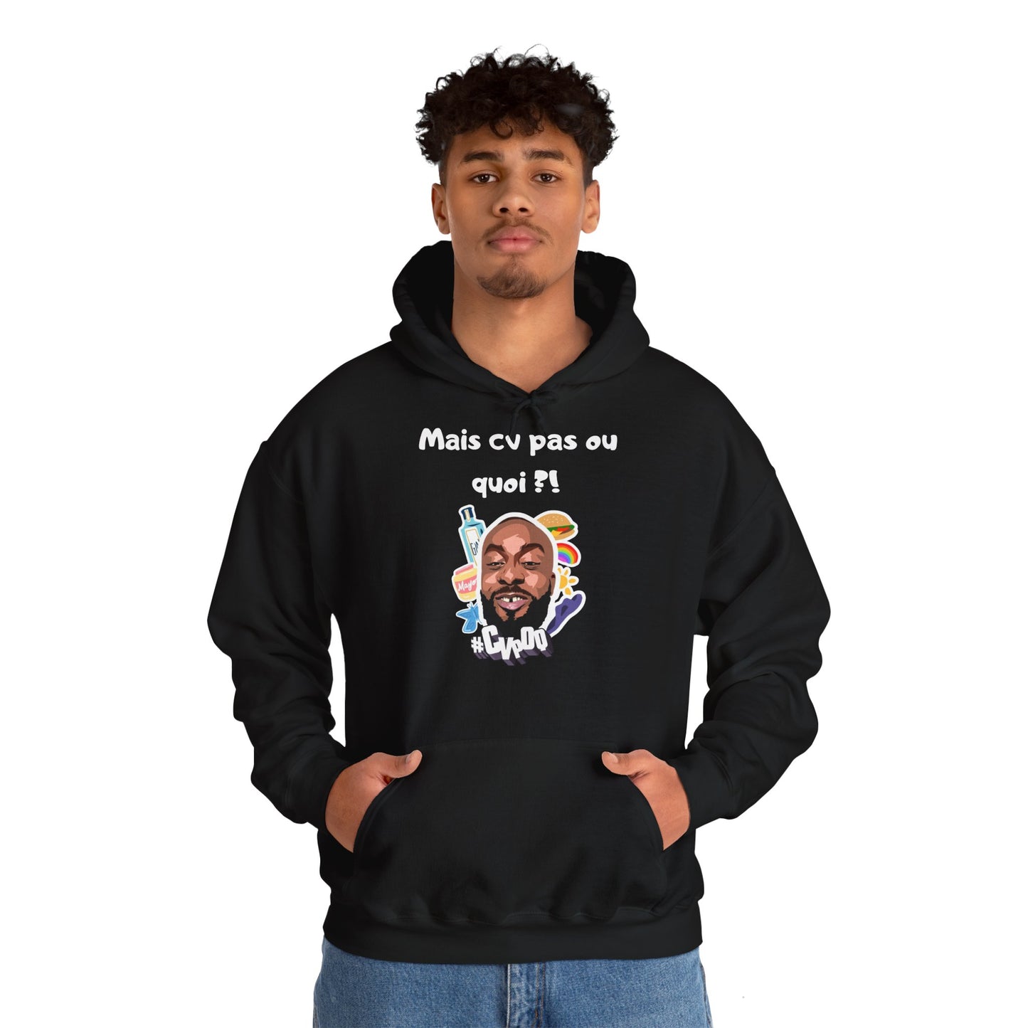 Hoodie unisexe drôle - Sweat-shirt Mais cv pas quoi Binobile