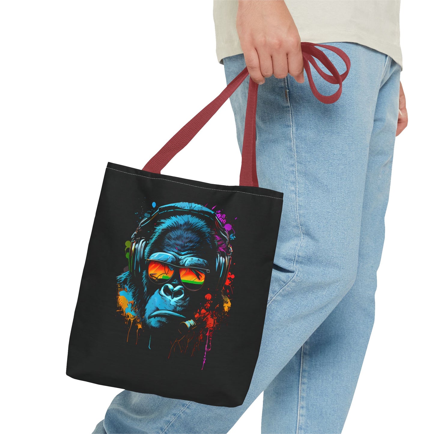 Tote Bag – Singe monkey Dj écouteurs lunettes du soleil Gorilla