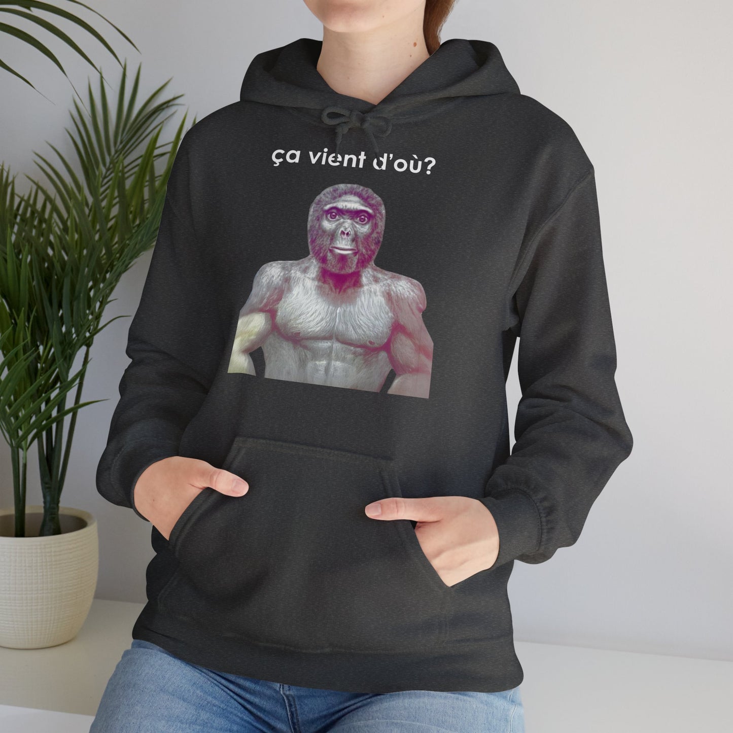 Hoodie unisexe drôle - Sweat-shirt graphique ça vient d'où