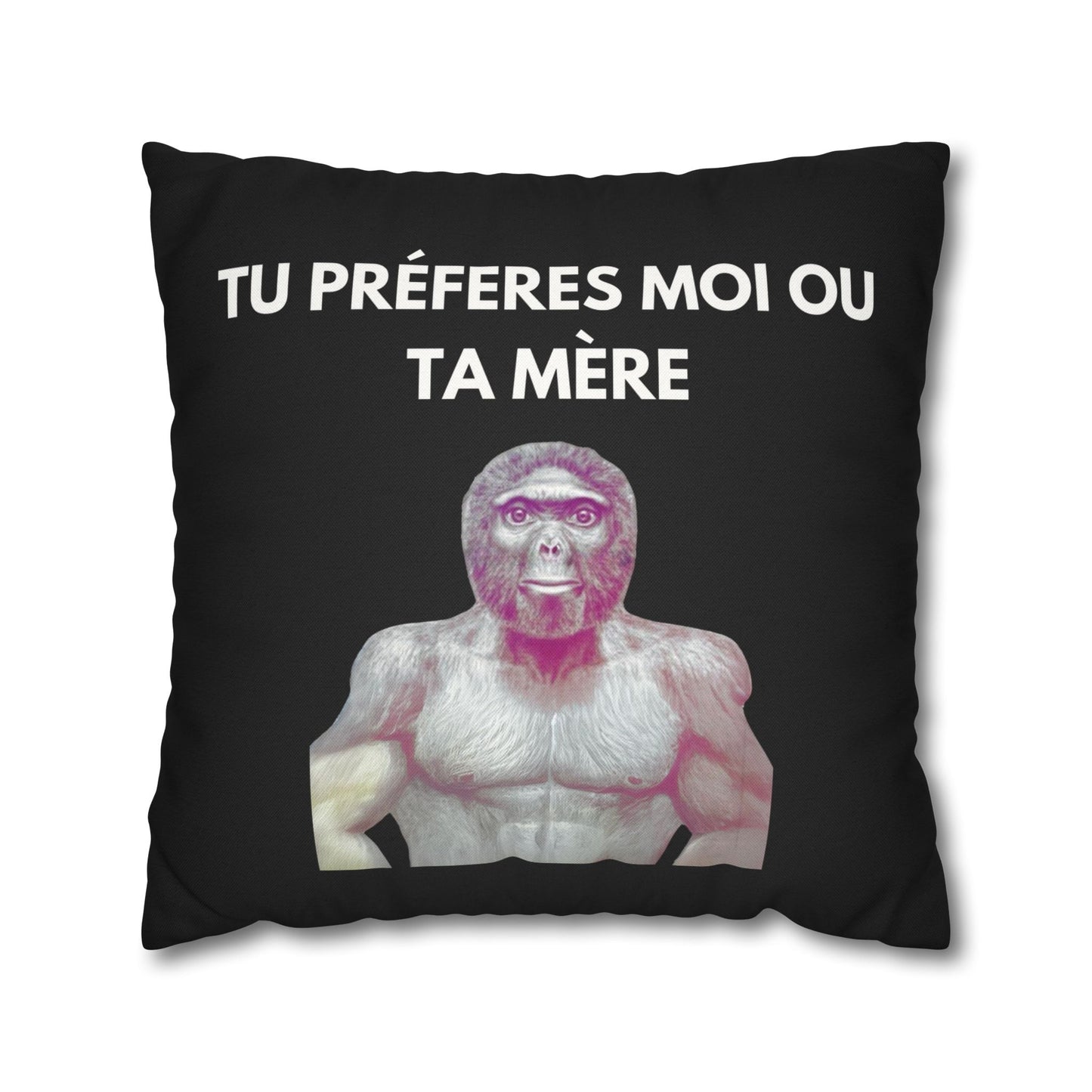 Taie d’oreiller Amusante – Décoration Humoristique pour la Maison Le singe
