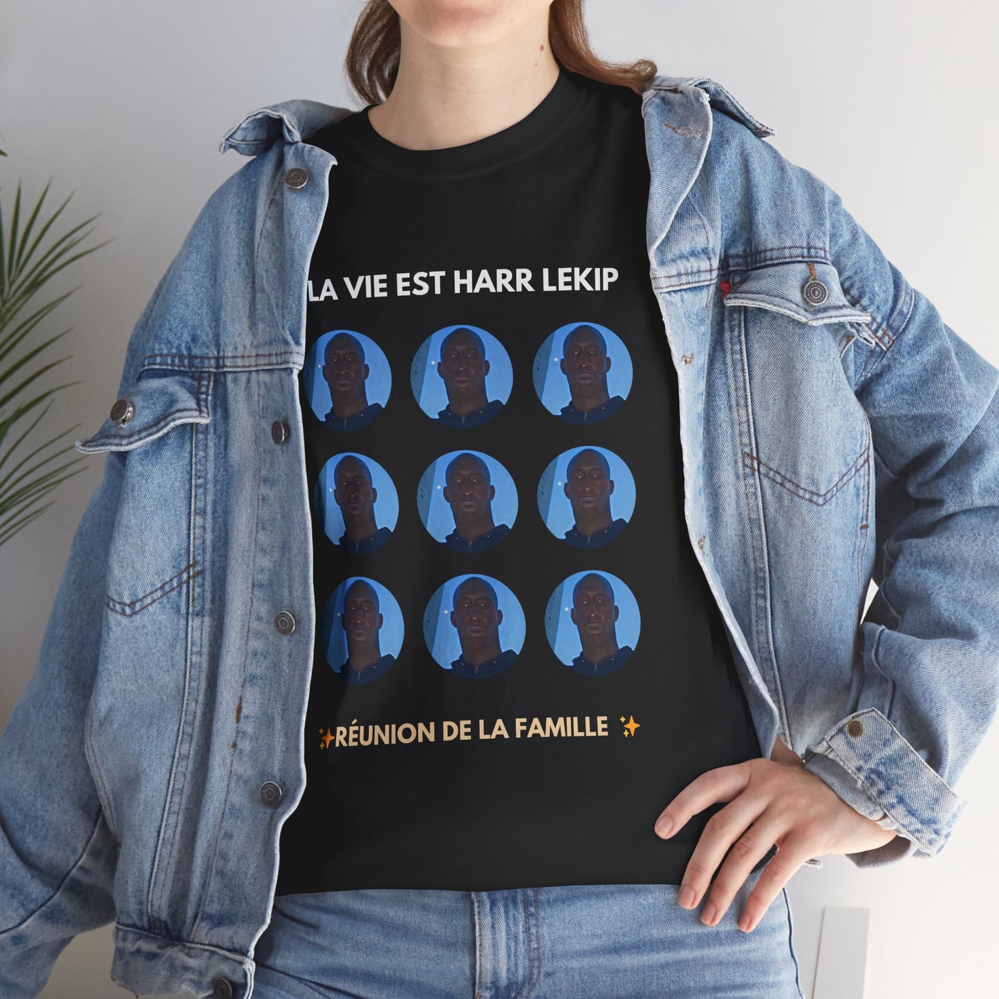 T-shirt humoristique unisexe en coton épais -Trend c'est harr lekip