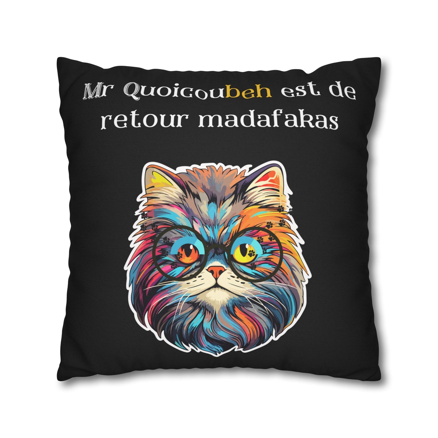 Taie d’oreiller Amusante – Décoration Humoristique pour la Maison Quoicoubeh madafakas