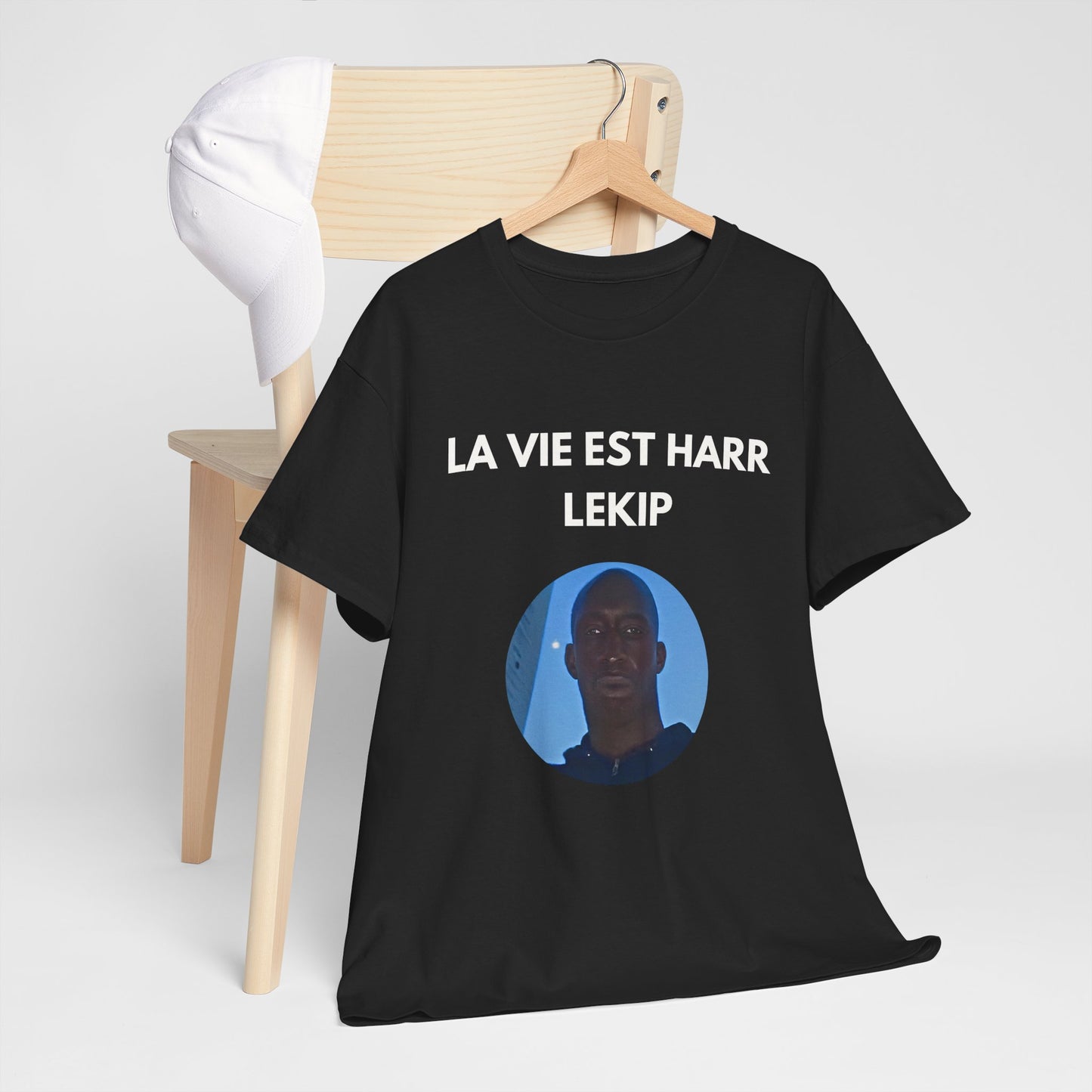 T-shirt humoristique unisexe en coton épais -Trend c'est harr lekip