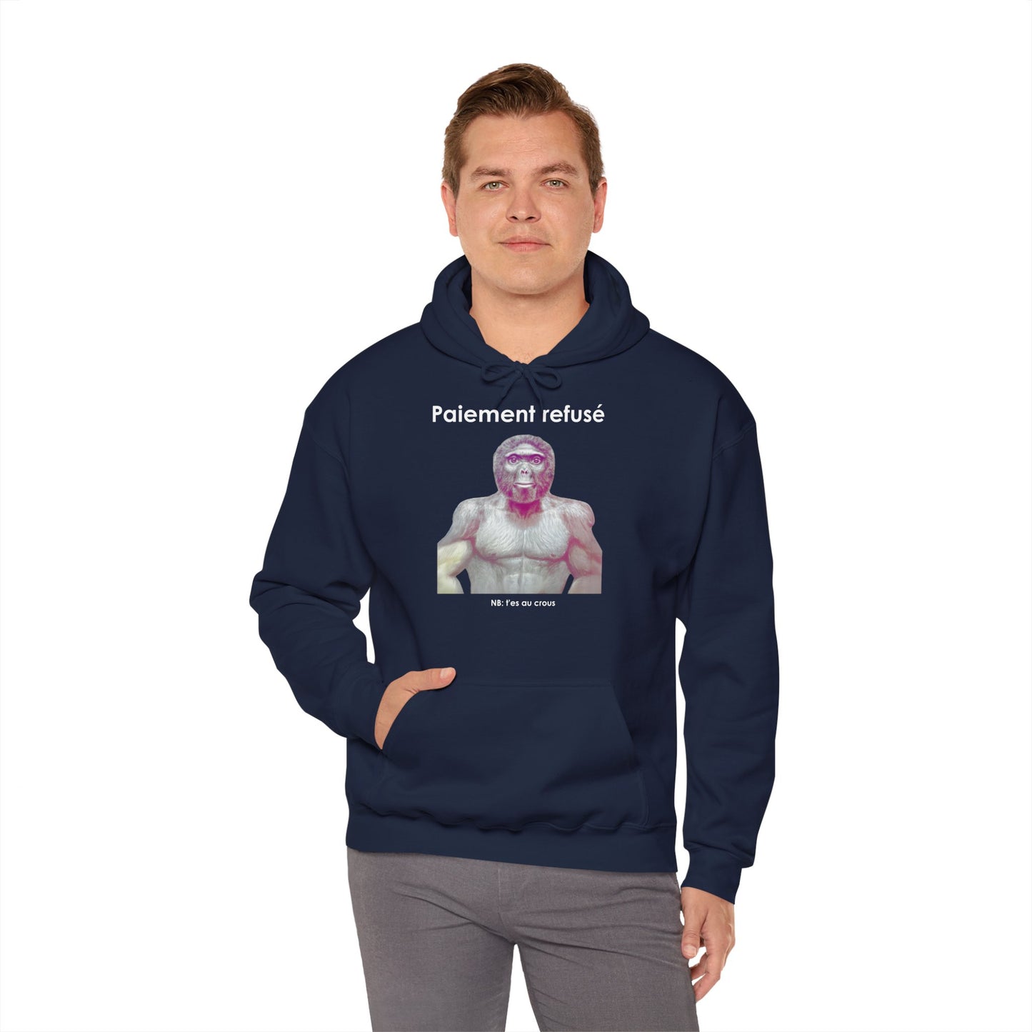 Hoodie unisexe drôle - Sweat-shirt graphique Quoicoubeh Paiement refusé