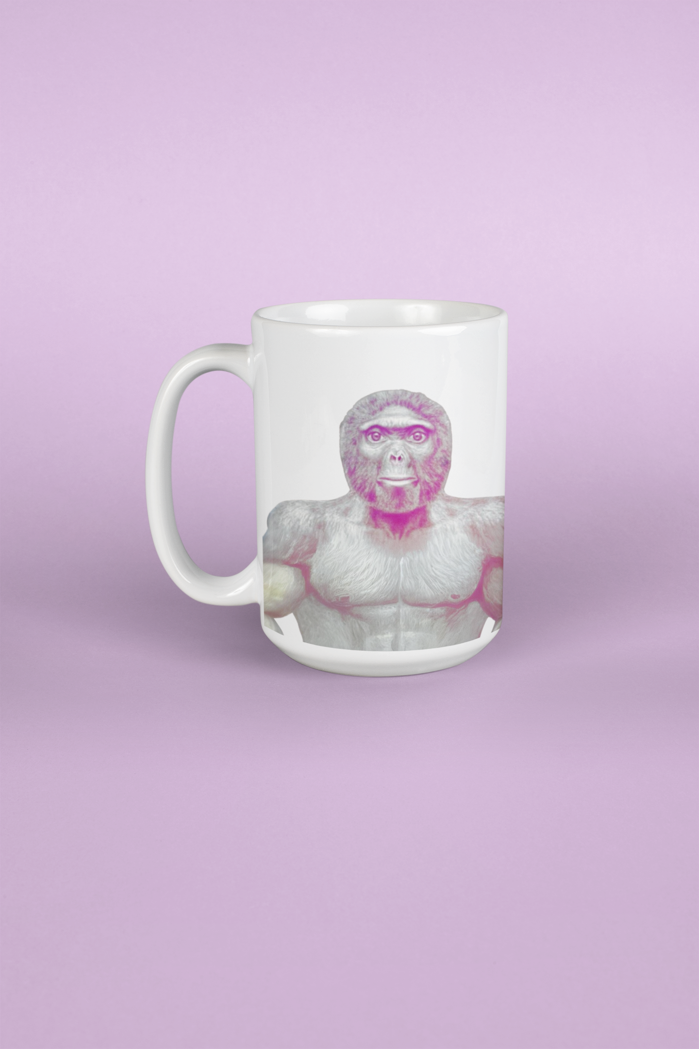 Tasse blanche de 325 ml – Trend le singe