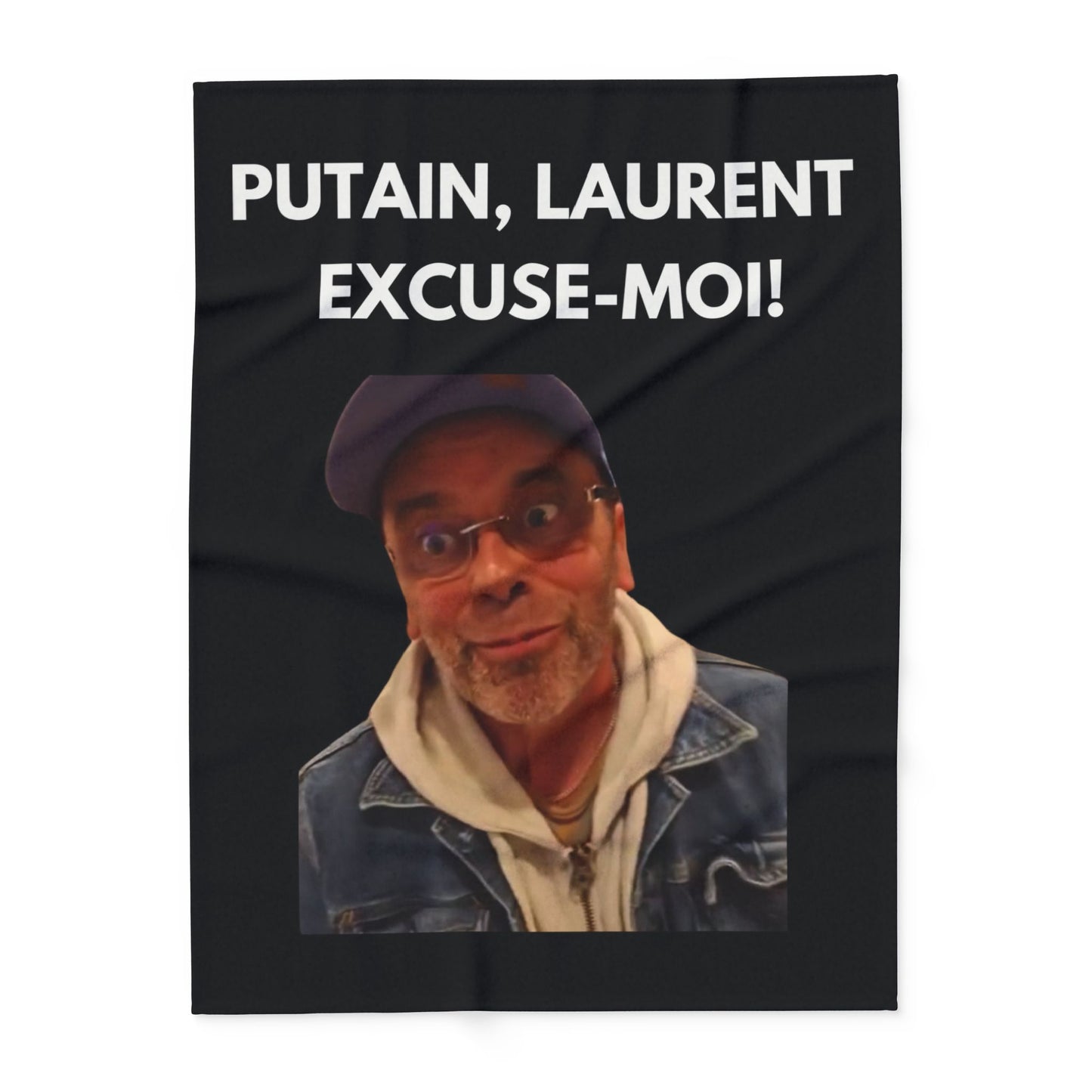 Plaid en polaire arctique Putain Laurent