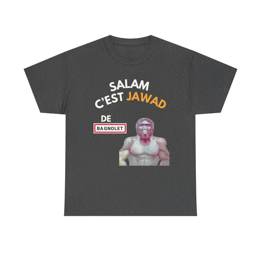 T-shirt humoristique unisexe en coton épais - Bassem Salam c'est Jawad de Bagnolet
