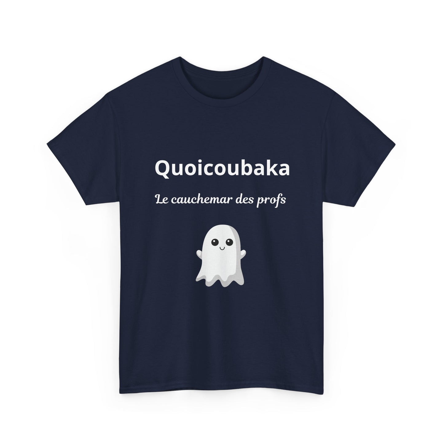 T-shirt humoristique unisexe en coton épais -Trend Quoicoubeh