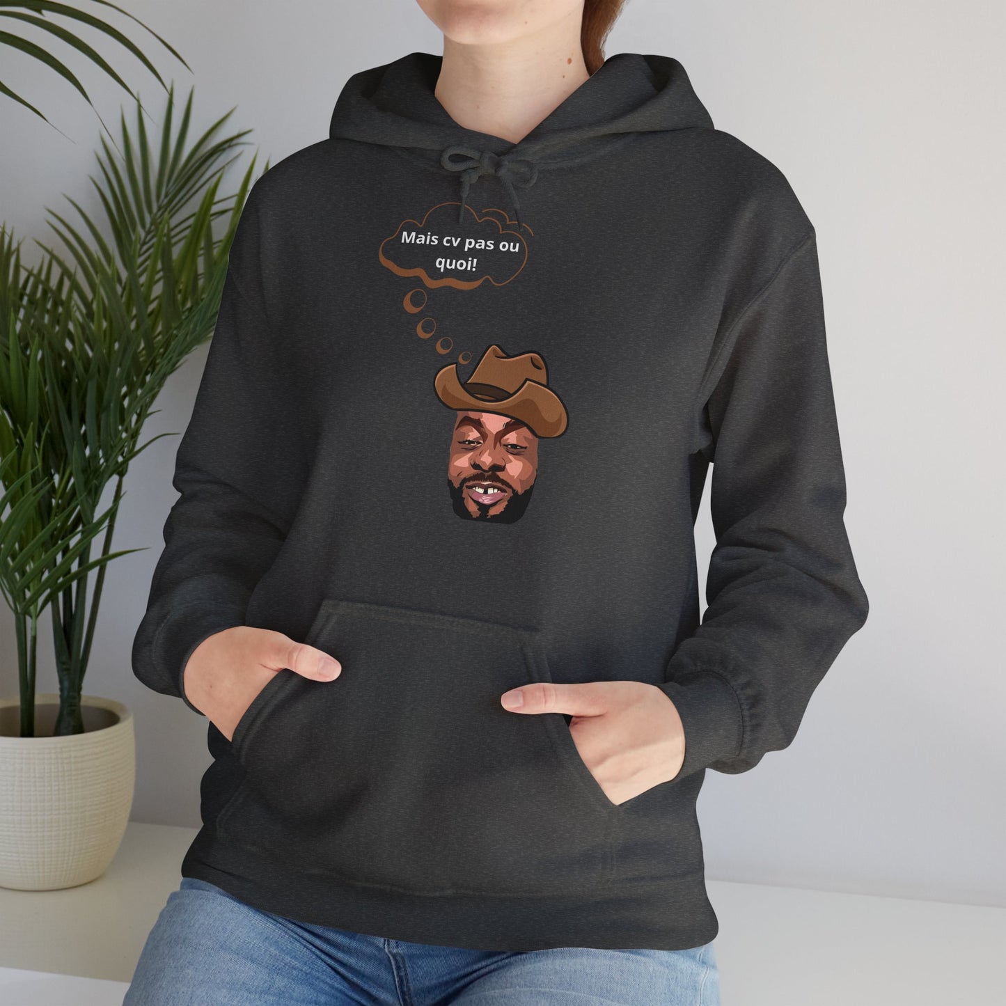 Hoodie unisexe drôle - Sweat-shirt graphique Binobile Mais cv pas ou quoi