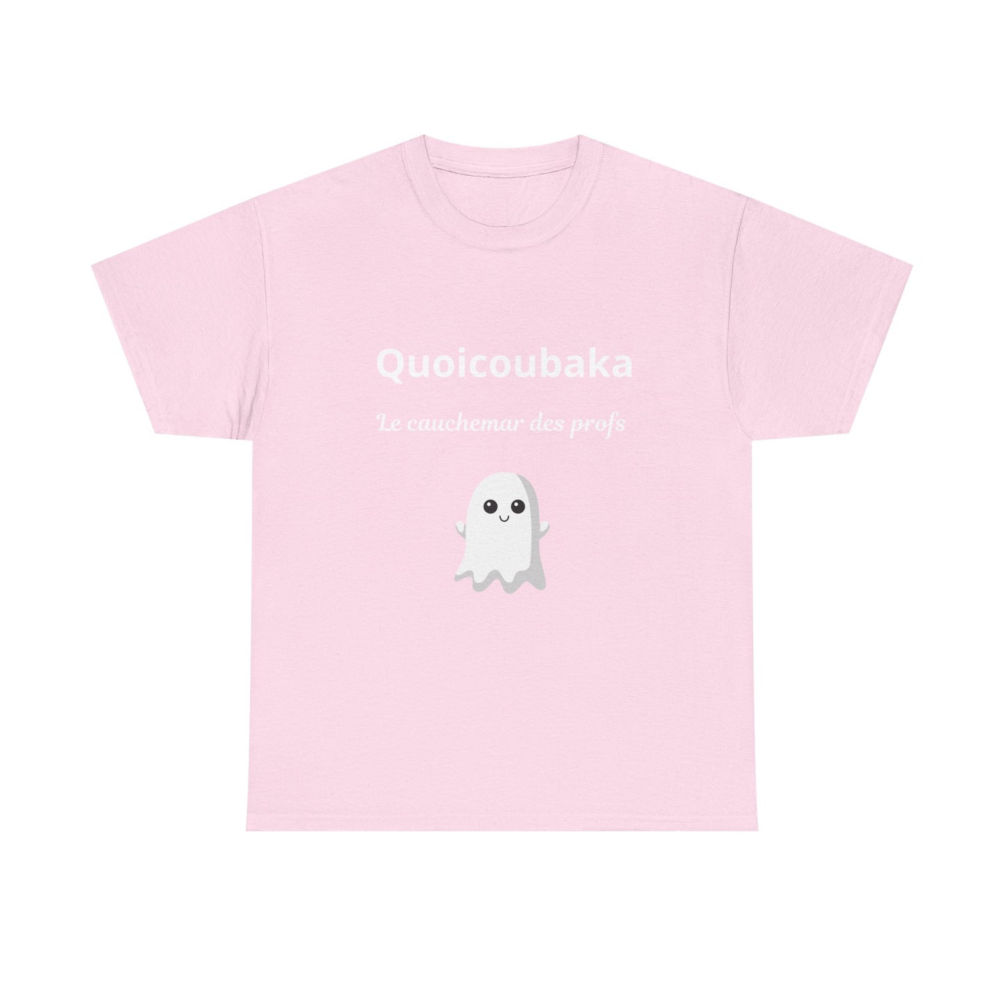 T-shirt humoristique unisexe en coton épais -Trend Quoicoubeh Apagnan