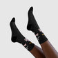 Chaussettes Crew Personnalisées en Sublimation – Design Graphique Amusant avec "Salam C'est Jawad"