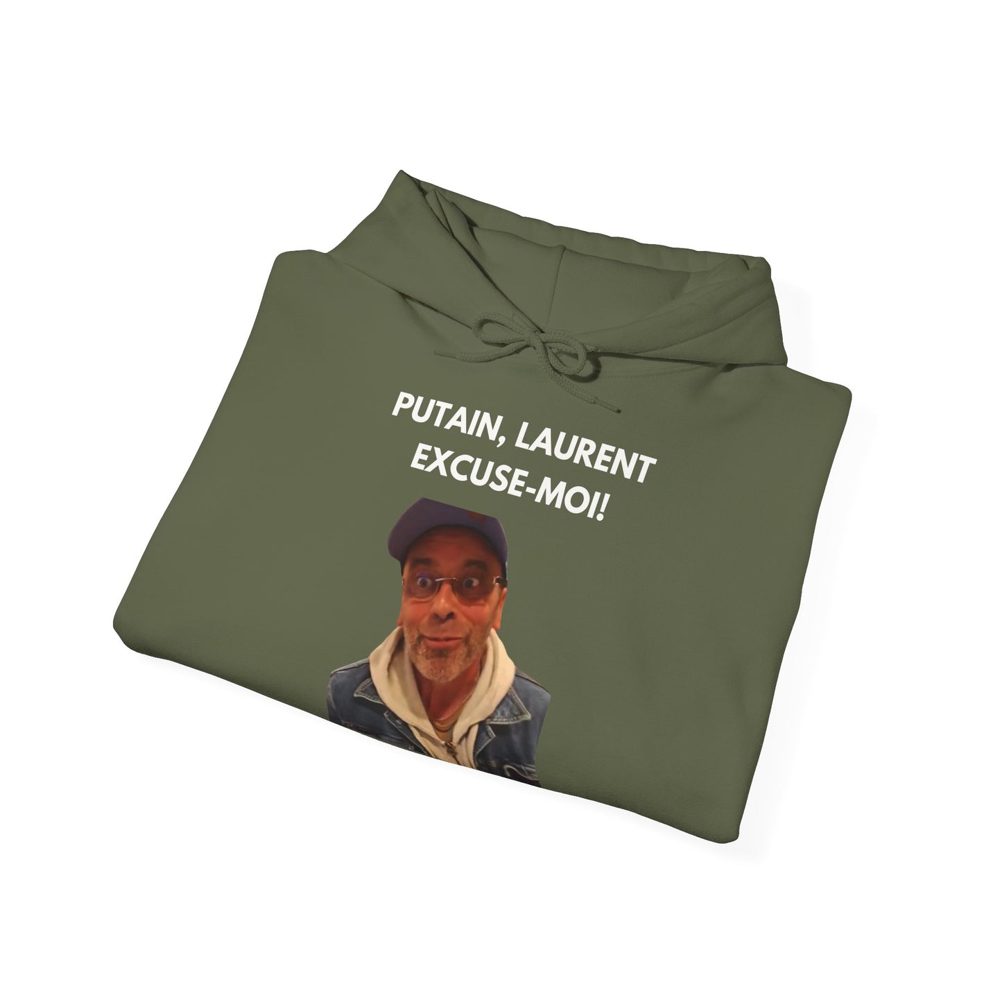 Hoodie unisexe drôle - Sweat-shirt graphique Putain Laurent excuse moi