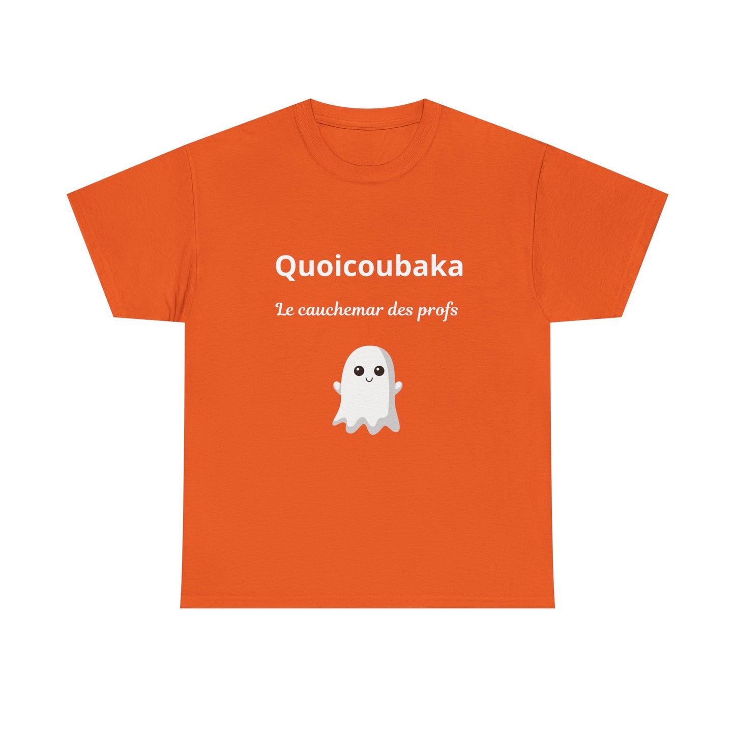 T-shirt humoristique unisexe en coton épais -Trend Quoicoubeh