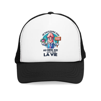 Casquette en maille Unique – Chapeau amusant et original Je vais dire oui au même zizi pour toute la vie