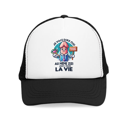 Casquette en maille Unique – Chapeau amusant et original Je vais dire oui au même zizi pour toute la vie