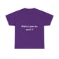 T-shirt humoristique unisexe en coton épais -Trend Binobile Mais cv pas ou quoi