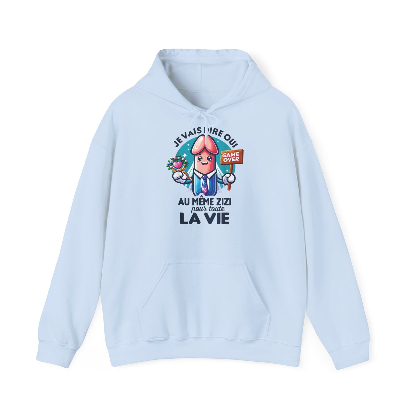 Hoodie unisexe drôle - Sweat-shirt graphique Je vais dire oui au même Zizi toute la vie