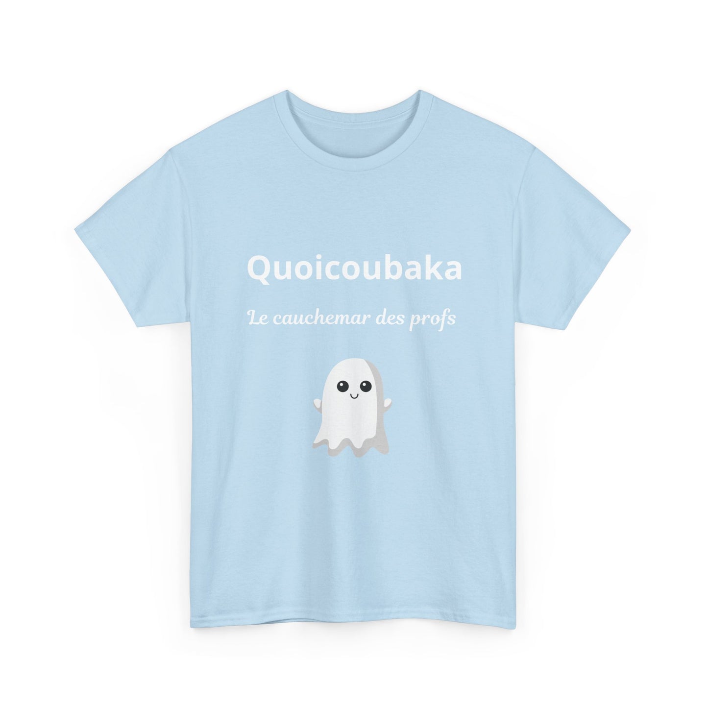 T-shirt humoristique unisexe en coton épais -Trend Quoicoubeh