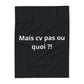 Plaid en polaire arctique Mais cv pas ou quoi