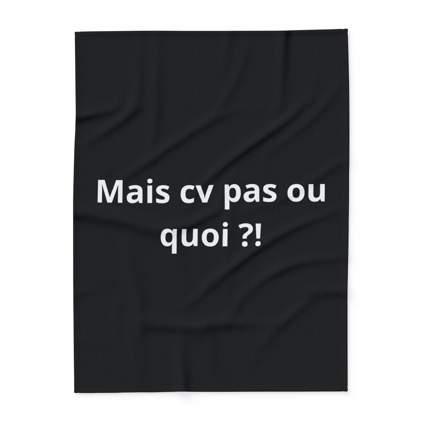Plaid en polaire arctique Mais cv pas ou quoi
