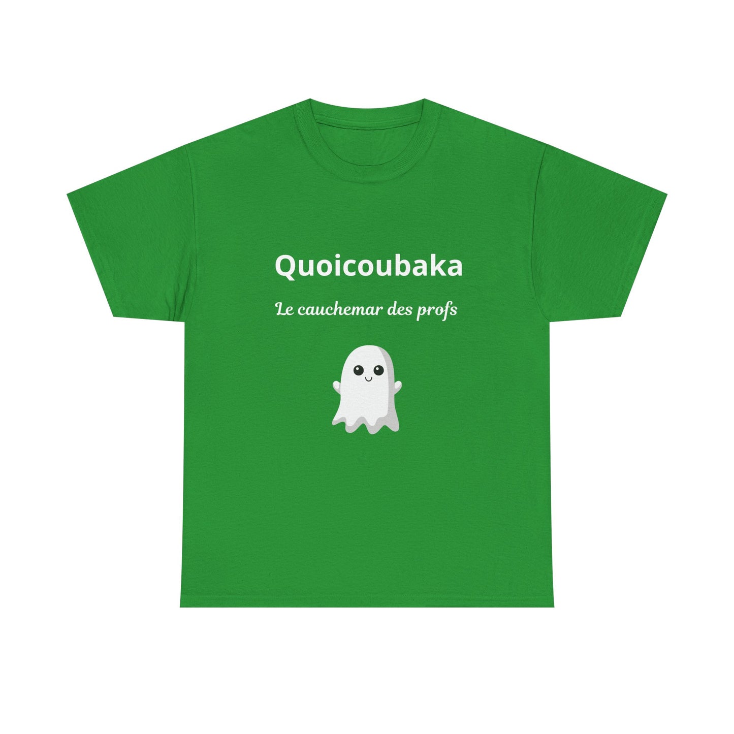 T-shirt humoristique unisexe en coton épais -Trend Quoicoubeh