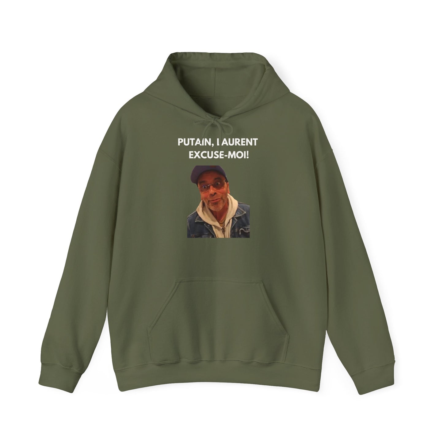 Hoodie unisexe drôle - Sweat-shirt graphique Putain Laurent excuse moi