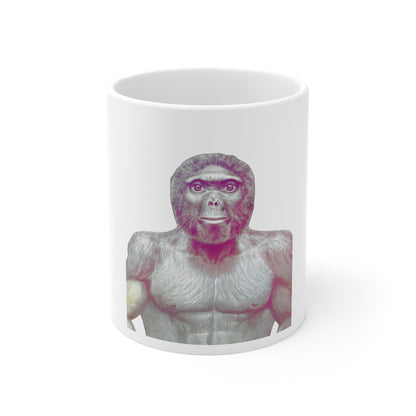 Tasse blanche de 325 ml  – Trend le singe