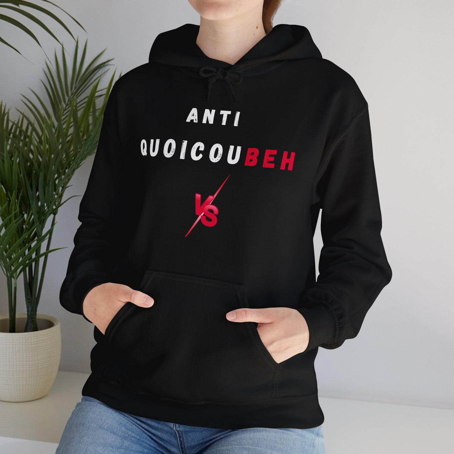 Hoodie unisexe drôle - Sweat-shirt Anti Quoicoubeh