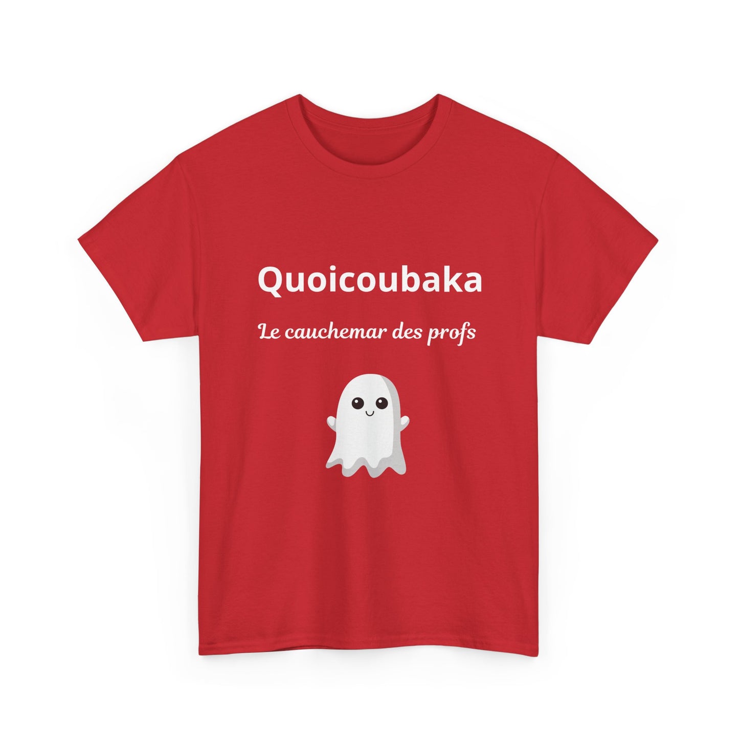 T-shirt humoristique unisexe en coton épais -Trend Quoicoubeh