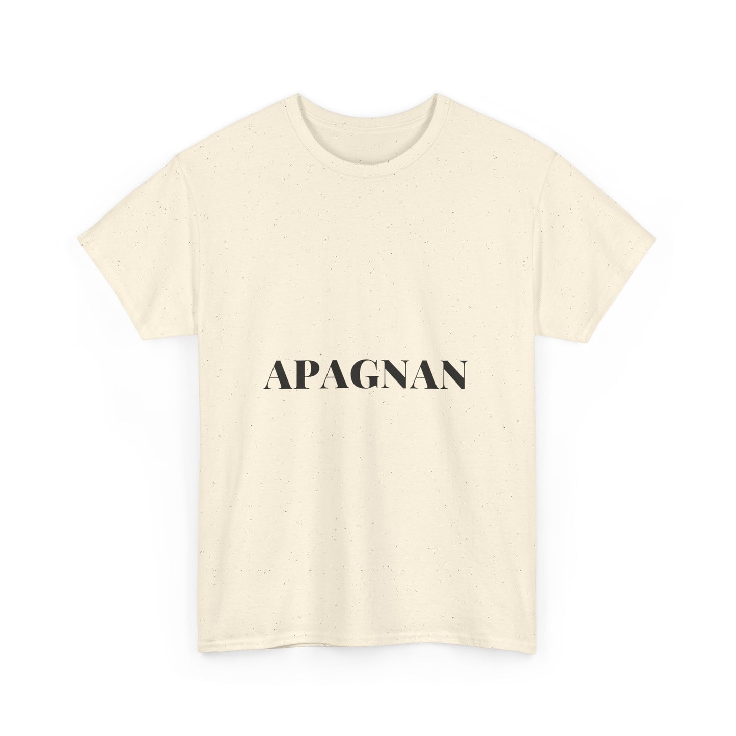 T-shirt humoristique unisexe en coton épais -Apagnan Quoicoubeh