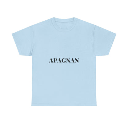 T-shirt humoristique unisexe en coton épais -Apagnan Quoicoubeh