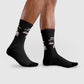 Chaussettes Crew Personnalisées en Sublimation – Design Graphique Amusant avec "Salam C'est Jawad"