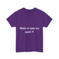 T-shirt humoristique unisexe en coton épais -Trend Binobile Mais cv pas ou quoi
