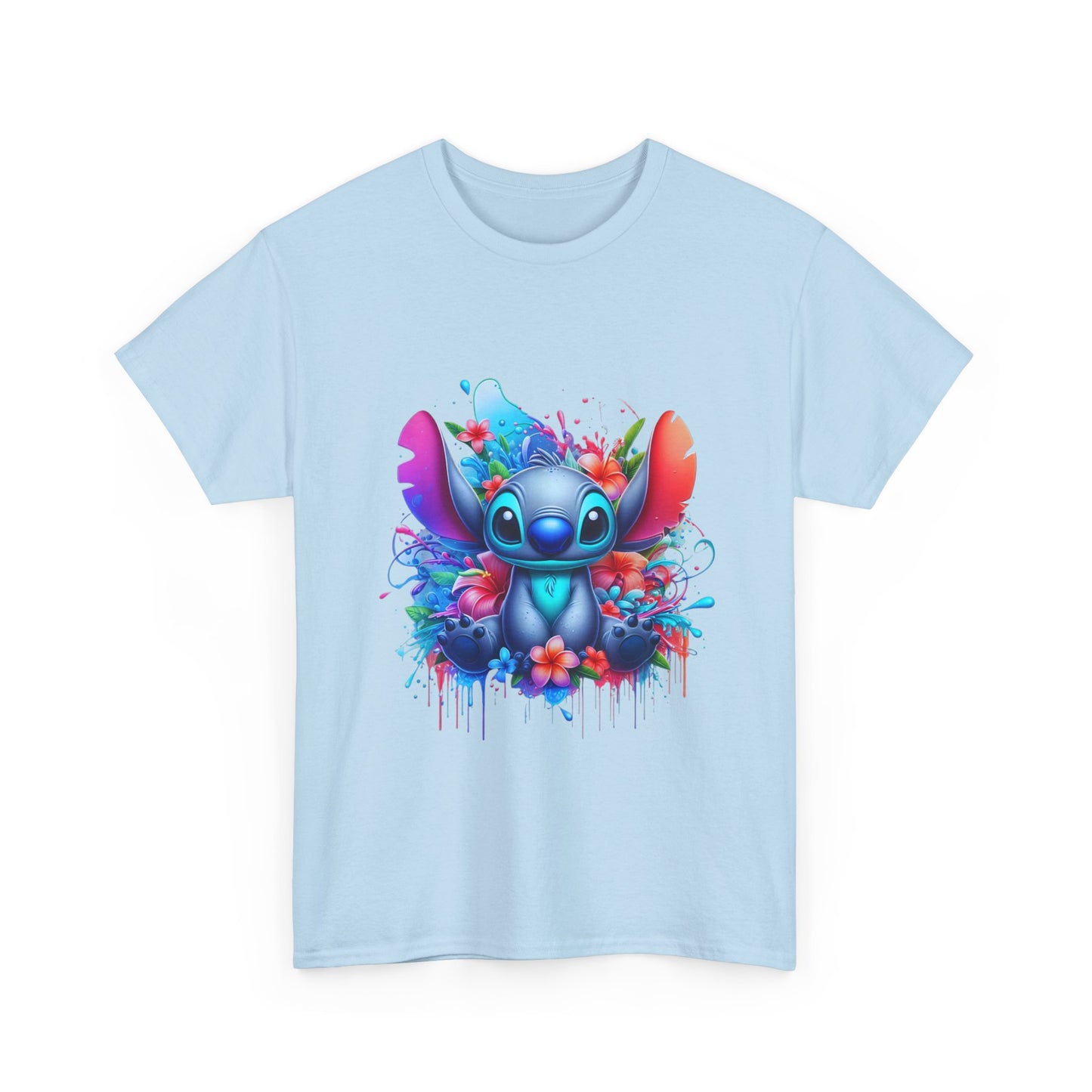 T-shirt humoristique unisexe en coton épais - Stitch