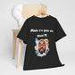 T-shirt humoristique unisexe en coton épais -Trend Binobile Mais Cv pas ou quoi