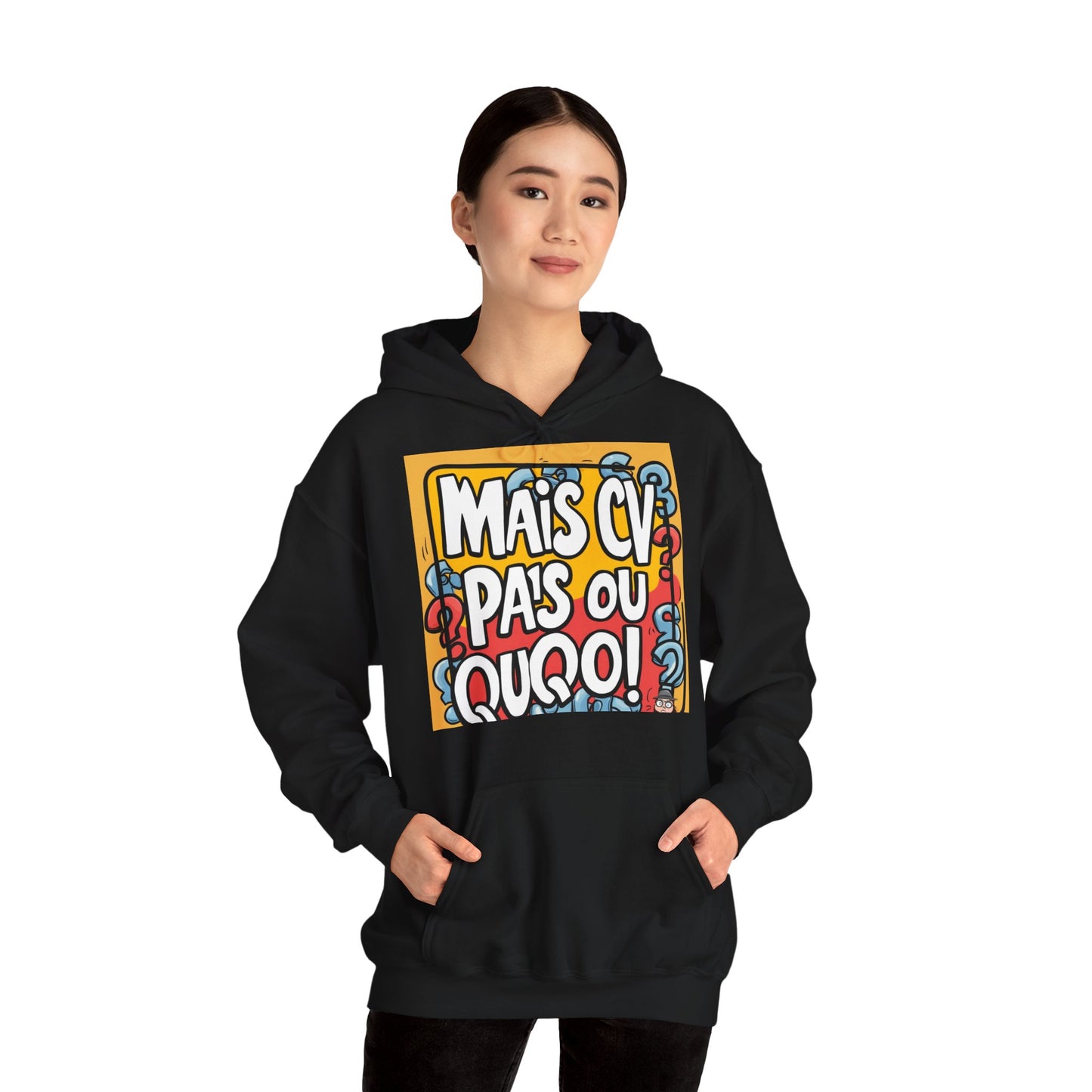 Hoodie unisexe drôle - Sweat-shirt graphique Mais cv pas ou quoi