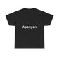 T-shirt humoristique unisexe en coton épais -Apagnan Quoicoubeh