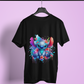 T-shirt humoristique unisexe en coton épais - Stitch