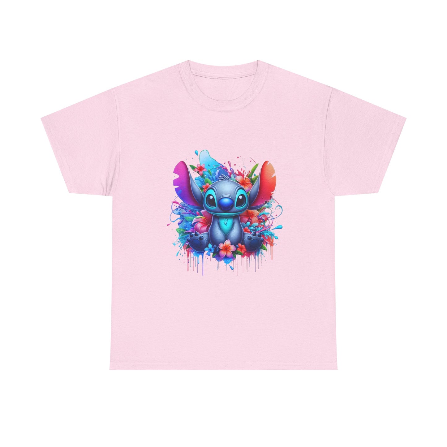 T-shirt humoristique unisexe en coton épais - Stitch