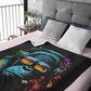Plaid en polaire arctique Singe Monkey DJ écouteurs & lunettes de soleil Gorilla Fun P T-Shirt