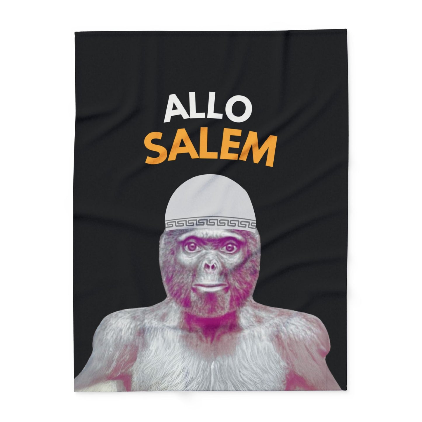 Plaid en polaire arctique Le singe Allo salam