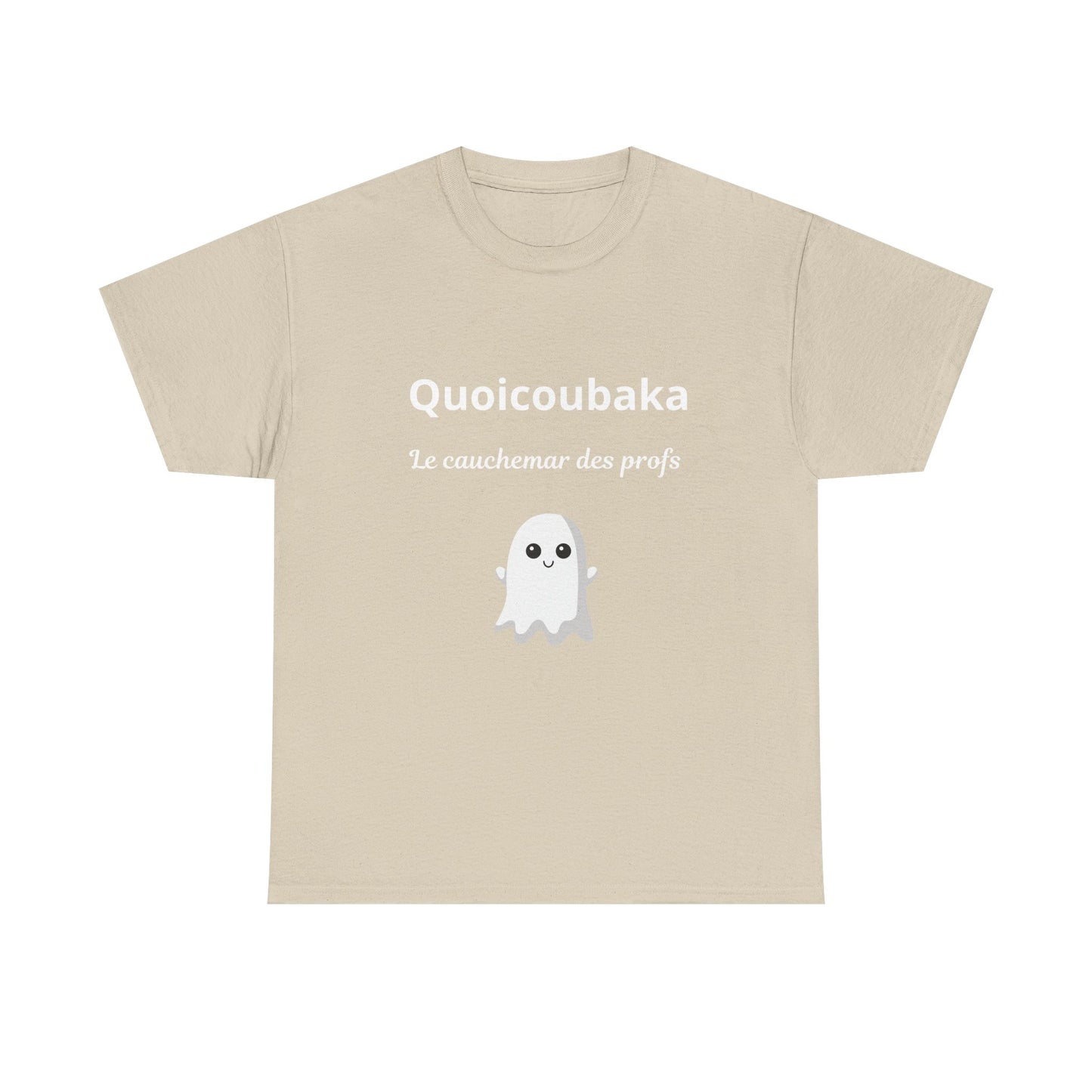 T-shirt humoristique unisexe en coton épais -Trend Quoicoubeh