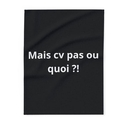 Plaid en polaire arctique Mais cv pas ou quoi