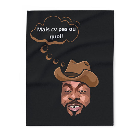 Plaid en polaire arctique Binobile mais cv pas ou quoi