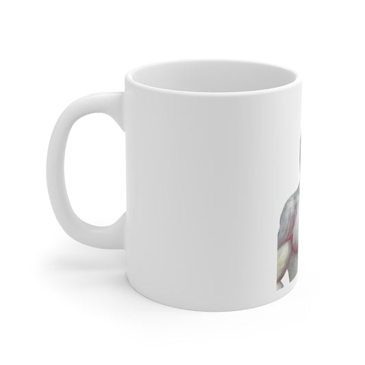 Tasse blanche de 325 ml  – Trend le singe