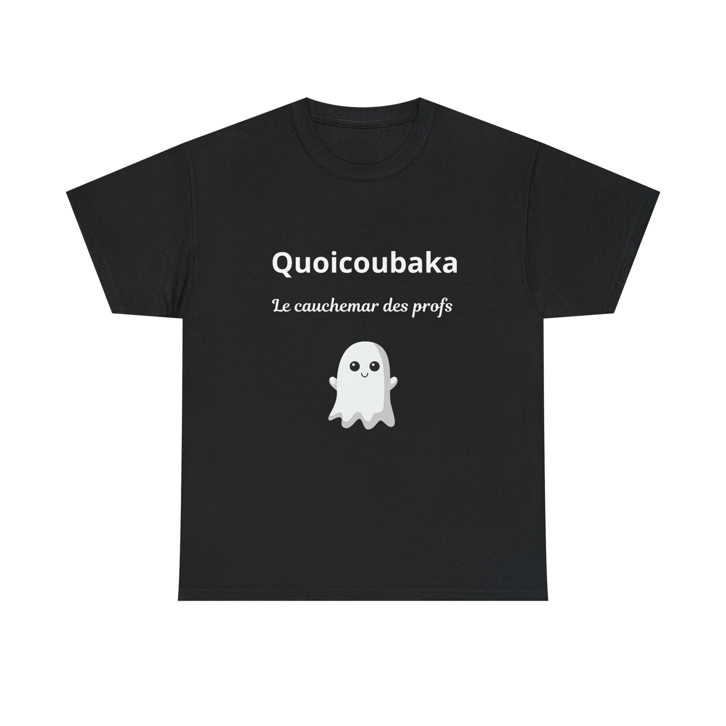 T-shirt humoristique unisexe en coton épais -Trend Quoicoubeh