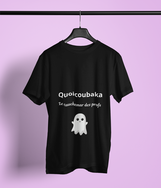 T-shirt humoristique unisexe en coton épais -Trend Quoicoubeh Apagnan