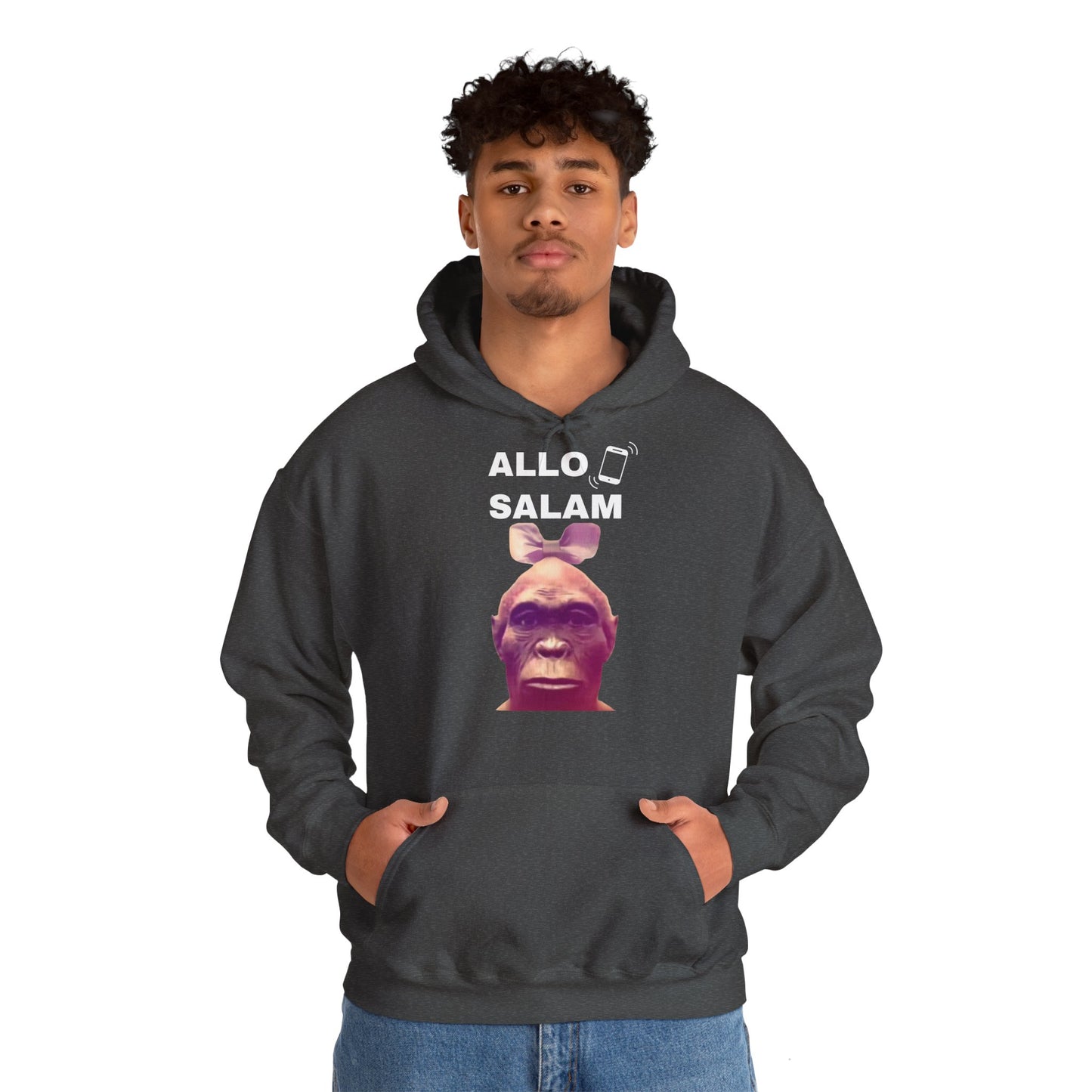 Hoodie unisexe drôle - Sweat-shirt graphique Allo Salam